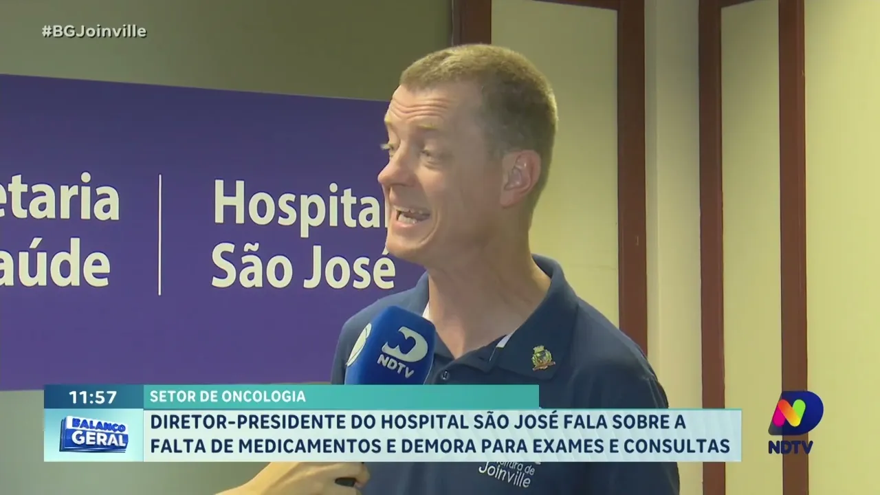 Diretor presidente do Hospital São José fala sobre a falta de medicamentos e demora para exames