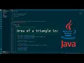 Java Program To Calculate the Area of a Triangle