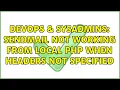 DevOps SysAdmins Sendmail not working from local PHP when headers not specified