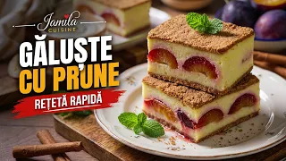 Galuste cu prune la tava, cu cartofi si fara modelare