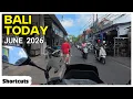 BALI TODAY How Busy is Bali Bali short cuts Pemogan Legian Badung
