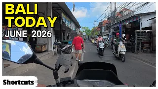 BALI TODAY How Busy is Bali Bali short cuts Pemogan Legian Badung