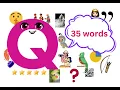 Q words for toddlers preschool and kindergarten words start with Q Q words phonics sound S