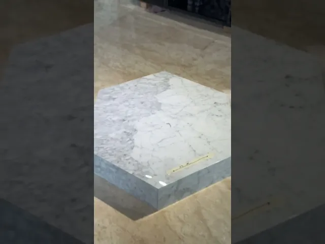 Marble Coffee Table Hexagonal White Symmetrical Continental