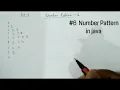 6 - Number Pattern in JAVA hindi