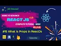REACTJS 19 TUTORIAL HINDI PROPS IN REACT What is Props in RecatJs
