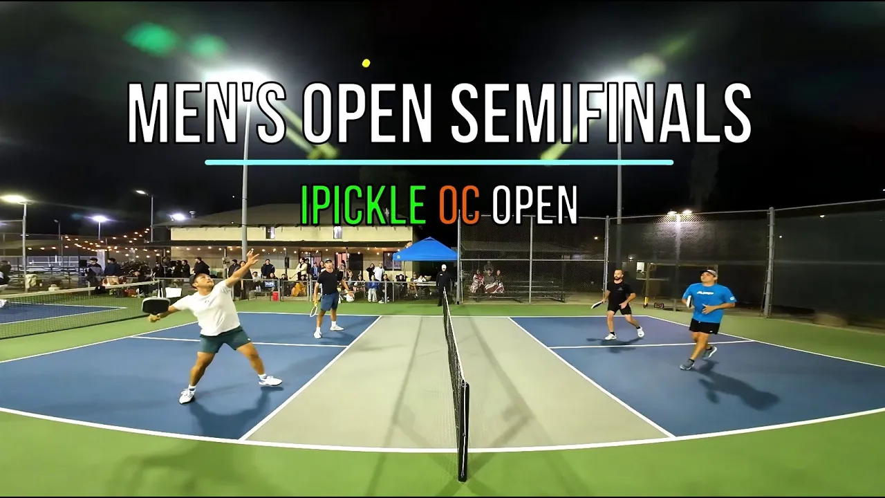 Excessive Cheering in $4K Pickleball Semifinal – Roman(5.9)/Chiron(5.8) vs Lucas(5.5)/Anders(5.4)