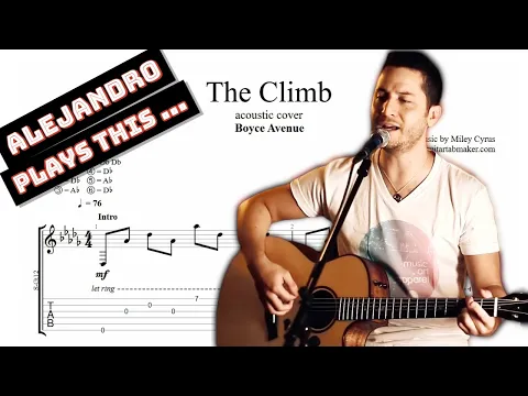 Download MP3 Boyce Avenue - The Climb TAB - acoustic guitar tabs (PDF + Guitar Pro)