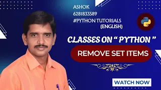 Remove Items from a Set in Python Python Set Methods Explained