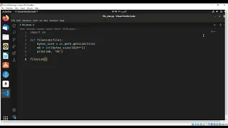 How to Get File Size in in MegaBytes Python
