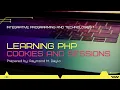 Cookies and Sessions Integrative Programming and Technologies 1 PHP