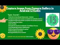 Capture Image from Camera Gallery in Android 13 Kotlin