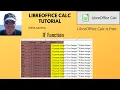 How to create an IF function in LIbreOffice Calc