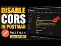 How to disable CORS in a mobile dev local API test - Easy Tutorial