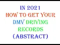 How To Get Your DMV Driving Records abstract