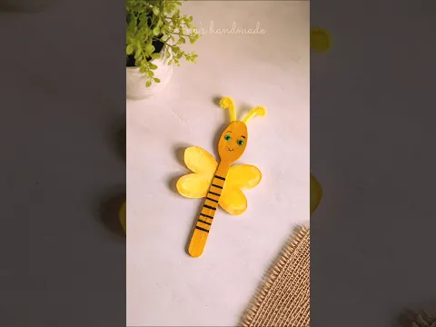 easy popsicle stick craft #shorts #craft #ytshorts #diy #viralvideo #papercraft #popsicle #yt #short