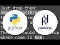 Python pandas Filtering out nan from a data selection of a column of strings