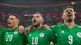 أداء حماسي من اللاعبين للنشيد الوطني  أداء حماسي من اللاعبين للنشيد الوطني