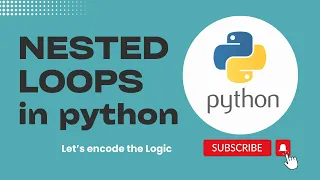 Nested Loops in Python Pattern Program Python Tutorials for Beginners Let s encode the Logic