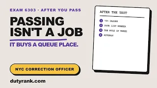 NYC Correction Officer Eligible List Explained Exam 6303 What Happens After You Pass
