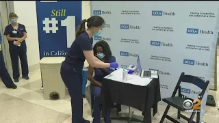 COVID-19 Vaccinations Begin For Healthcare Workers At UCLA Medical Center