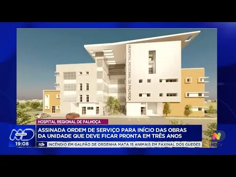 Hospital Regional de Palhoça: ordem de serviço assinada para início das obras
