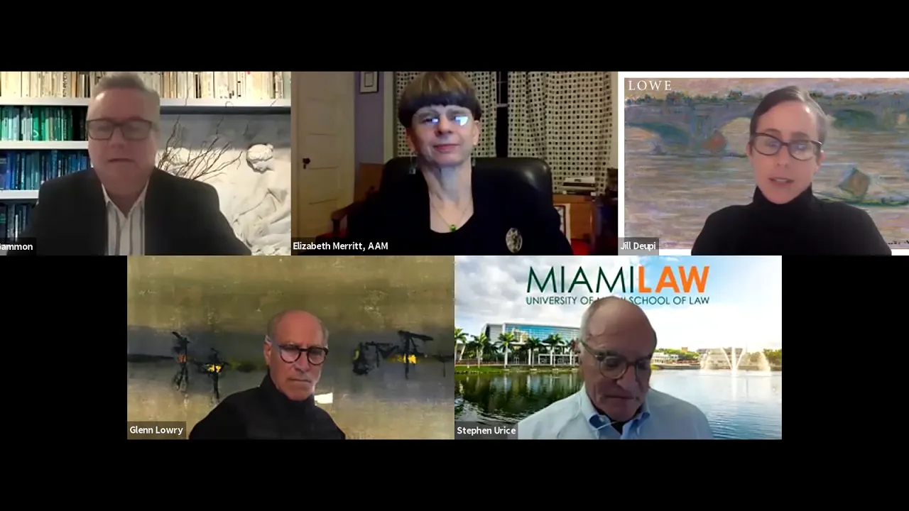 DEACCESSIONING IN AMERICAN MUSEUMS TODAY presented by Miami Law School's Hoffman Forum