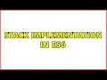 Stack implementation in ES6 2 Solutions