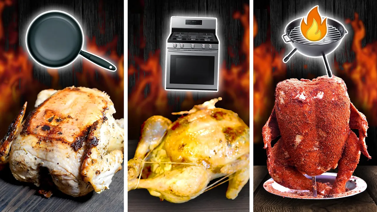 Sartn vs. Horno vs. BBQ POLLO ENTERO Cul te GUSTA ms?