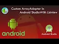 Custom ArrayAdapter in Android Studio with Listview