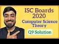 ISC Class 12 Computer Science Boards Theory 2020 Q9 - Words Strings Problem in Java