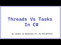 Thread vs Task in C - Understanding Foreground Background and the Await Keyword