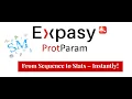 Lecture 25 ProtParam Expasy Proteomics Proteins information SciChatMindset