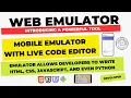 Build Your Own Web Emulator with Live HTML CSS JS Python thekomedytime