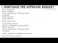 How To Write A Mortgage Pre Approval Request Letter Template Step by Step Guide Writing Practices
