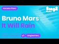 Download Lagu Bruno Mars - It Will Rain (Karaoke Piano)