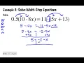 Pre-Algebra Lesson 7-4 Solve Multi-Step Equations