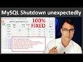 Solved Error MySQL Shutdown Unexpectedly MySQL not starting in Xampp Server