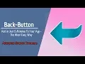 Android Studio Tutorial How to Add Back-Button Toolbar to Android App With Java Easy Way 2020