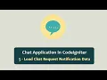 Chat Application in Codeigniter - Load Chat Request Notification Data