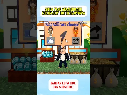siapa yang dibantu gugugaga boy ikut bersamanya #minecraft #roblox #shorts