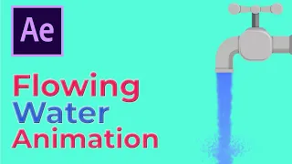 How to Create Flowing Water Animation (No Plugin) | Adobe After Effects Tutorials