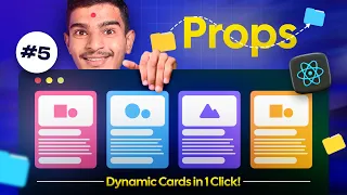 Props in ReactJS Explained in Hindi Make Dynamic Cards Buttons Using Props