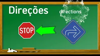 Aprender Inglês com Frases Direções em inglês -Learn English with Phrases Directions in English -