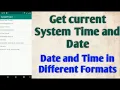 How to get current System Time and Date in Android