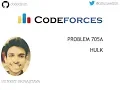 Problem 705A Codeforces Hulk 01 Feb 2019