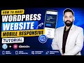 How to Make WordPress Website Mobile Responsive Tutorial Elementor Responsive Design