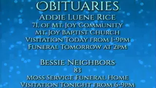 Today s Obituaries - February 17 2015
