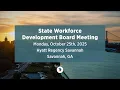 October 27 2025 State Workforce Development Board Meeting Full