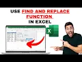 How to Use Find Replace Function in Excel